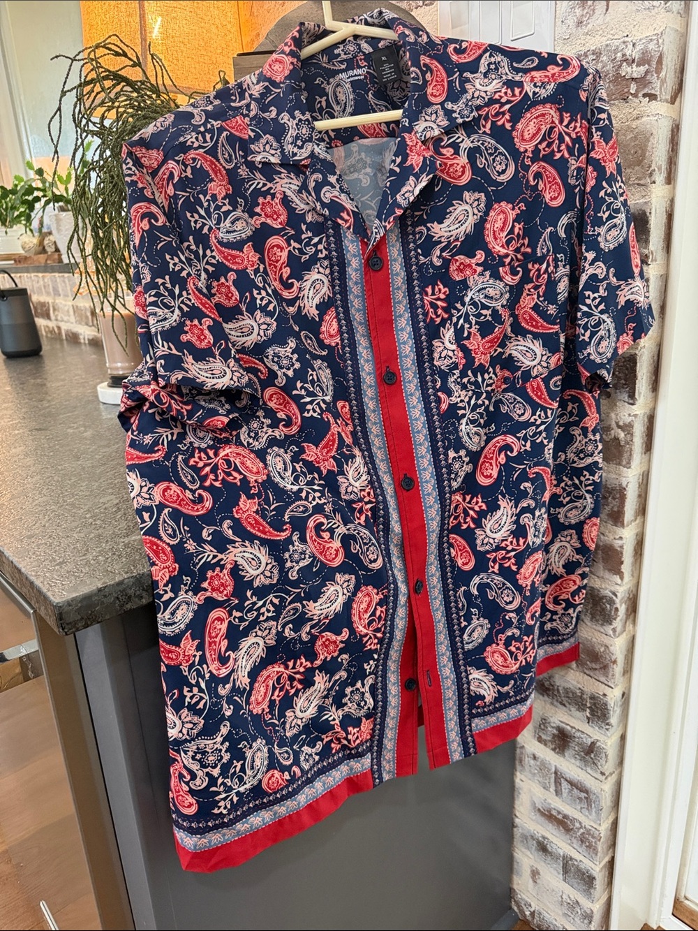 Men’s MURANO  swimwear shirt short sleeve SZ XL